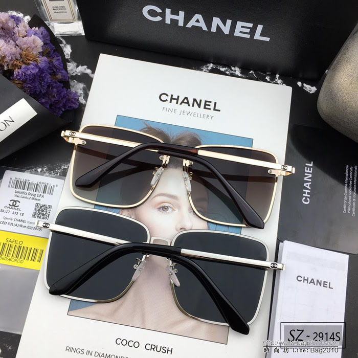 CHANEL香奈兒 2018新款 小香太陽鏡 PC鏡架 遮擋有害光線防輻射 2914S  lly1712
